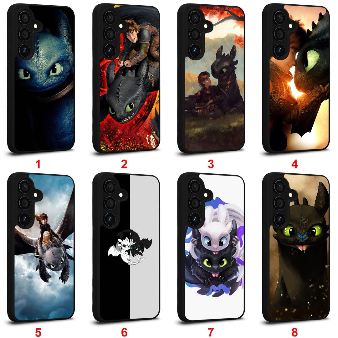 Toothless Night Fury Dragon Samsung Case for Galaxy S25 S24 S23 Plus ...