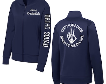 Personalized Ortho Squad Fleece Jacket, Orthopedics Sports Medicine