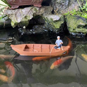 Aquarium Decor| Handcrafted Floating Boat | Miniature Aquascape Decor