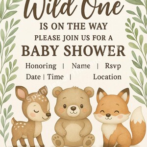 Faire-part de baby shower neutre – Faire-part imprimable neutre en matière de genre – Boho Baby – Téléchargement numérique
