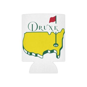 Drunk Masters | Funny Golf Can Cooler  | Golf Beer Sleeve for Golfers  Party On the Green!