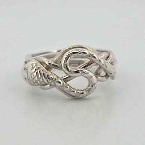 Men&#39;s 5 Band Snake Puzzle Ring. Style 5S Men&#39;s