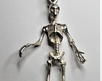 Skelett Anhänger Sterling Silber