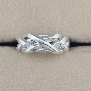 Ladies 4 Band Puzzle Ring Style 4C3