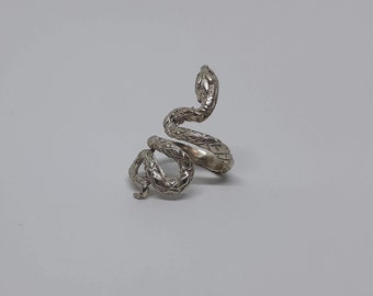 Sterling Silver Viper Snake Ring