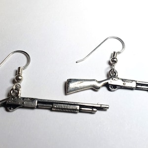 Shotgun Earrings Sterling Silver