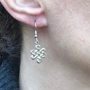Solid Sterling Silver Celtic Knot Earrings