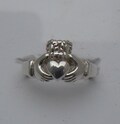 Ladies Classic Claddagh Ring - Sterling Silver