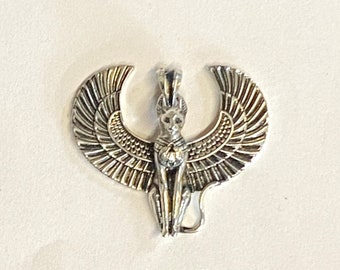 Small Sterling Silver Egyptian Bastet Pendant