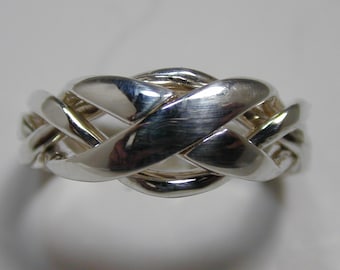 Ladies 4 Band Puzzle Ring 4NX