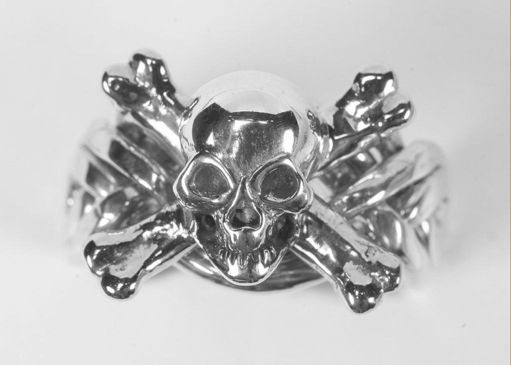 Ladies 6 Band Puzzle Ring With Skull 6NSX - Etsy