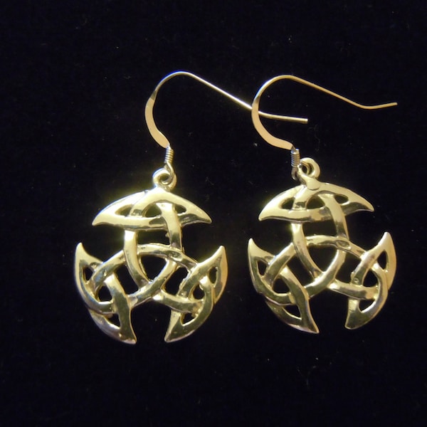 Keltiska korsörhängen i sterlingsilver