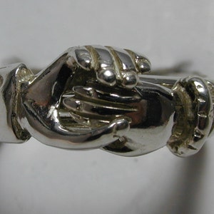Three Band Ladies Claddagh Ring in Sterling, Gold, or Platinum