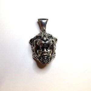 Aztec Jaguar Warrior Pendant in Sterling Silver, Gold or Platinum