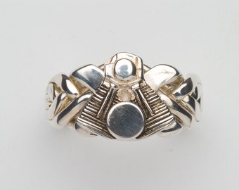 Men&#39;s 6 Band Puzzle Ring with EVO Motorcycle Engine (6N Engine)