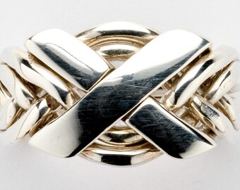 14k Gold Puzzle Arabic Puzzle Ring Vintage Puzzle Ring In 14k