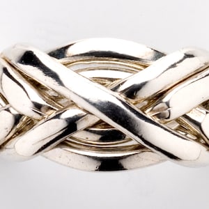 Men&#39;s 6 Band Puzzle Ring Style 6C3