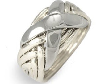 Damen Achterband Puzzle Ring 8nx