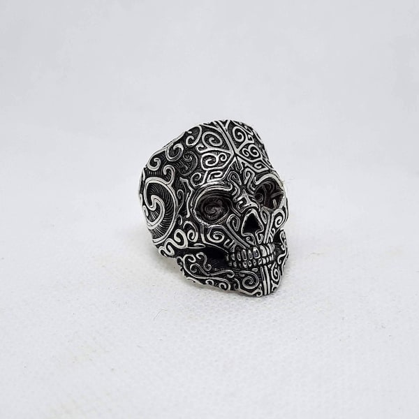 Sterling Skull Ring - Etsy
