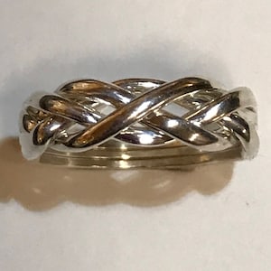 Men&#39;s 4 Band Puzzle Ring Style