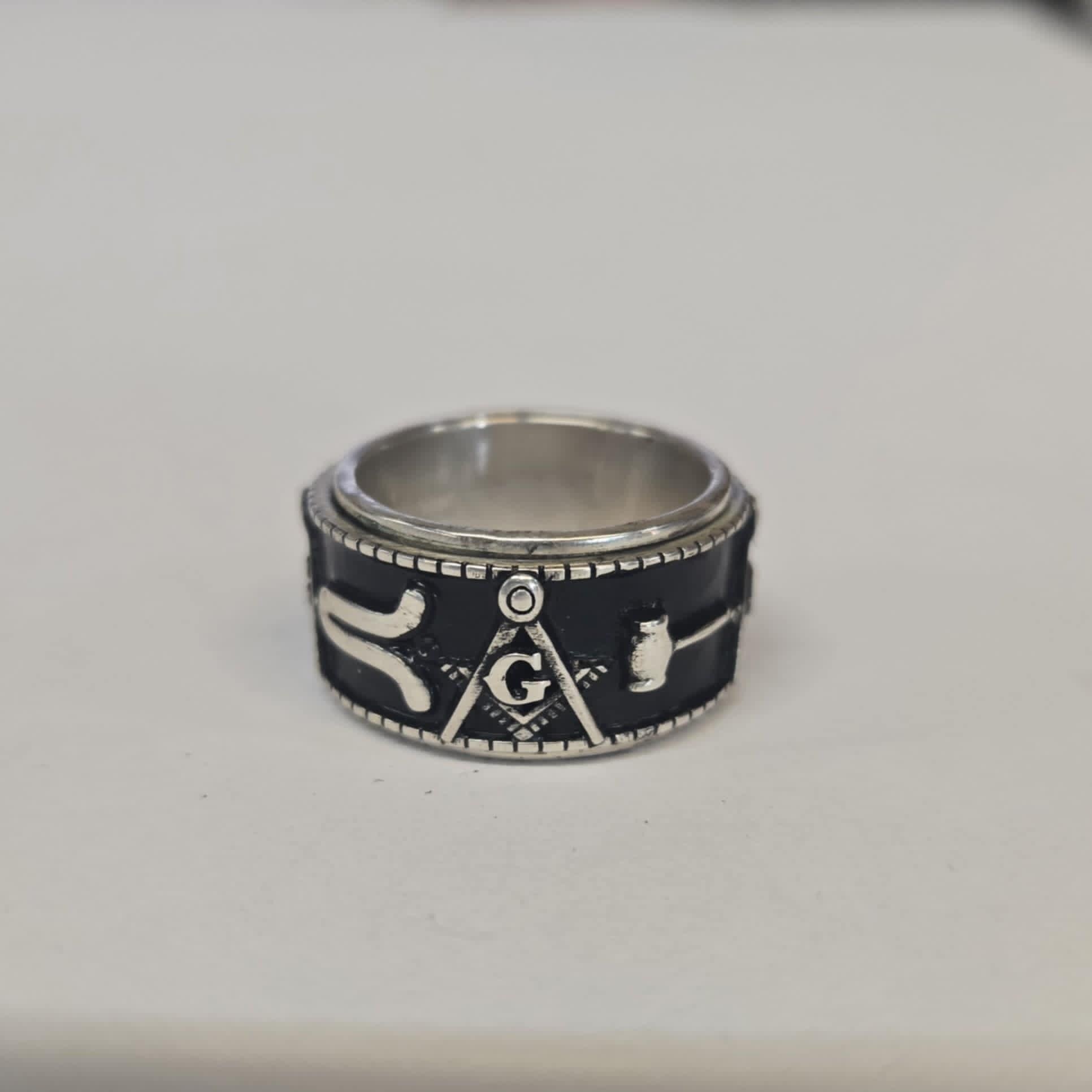 Masonic Fidget Spinner Ring