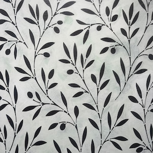 Large Olive Branch Wall Stencil for Walls – Mediterranean Botanical Wallpaper Stencil, Reusable Mylar Stencil 60×45 cm image 7