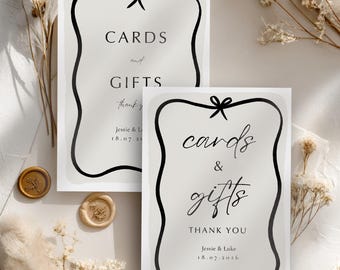 Cards and Gifts Wedding Sign | Coquette Reception Decor