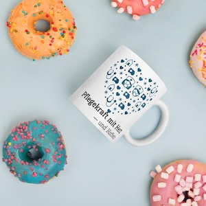 Nursing mug with saying – gift for nurse, carer, caregiver – coffee mug with heart – nursing profession gift idea