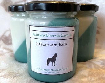 Basil and Lemon Soy Candle