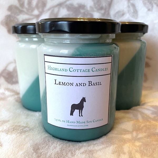 Basil and Lemon Soy Candle