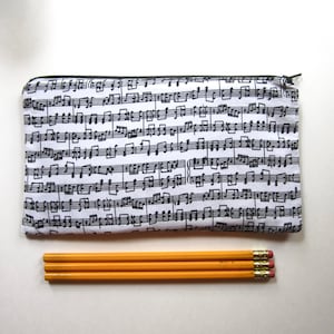 Blad muziek rits zakje / potlood geval / Make-up Tas / Gadget Sack