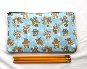 Monster Cookies Fabric Pencil Case / Bolsa de maquillaje / Gadget Pouch