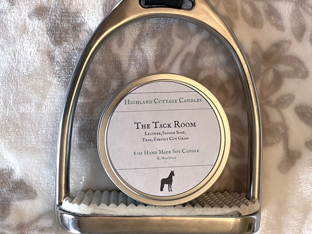 The Tack Room Candle / Leather Saddle Soap Grass Teak Soy Etsy