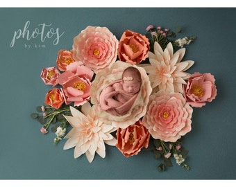 Newborn Digital Backdrop-"The Delanie"- Newborn Prop - DIGITAL DOWNLOAD