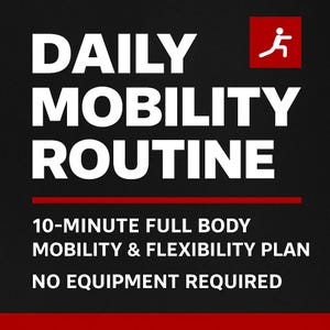 10 minute full body stretch & flexibility plan (PDF) no equipment