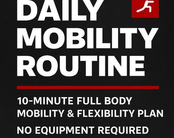 10 minute full body stretch & flexibility plan (PDF) no equipment
