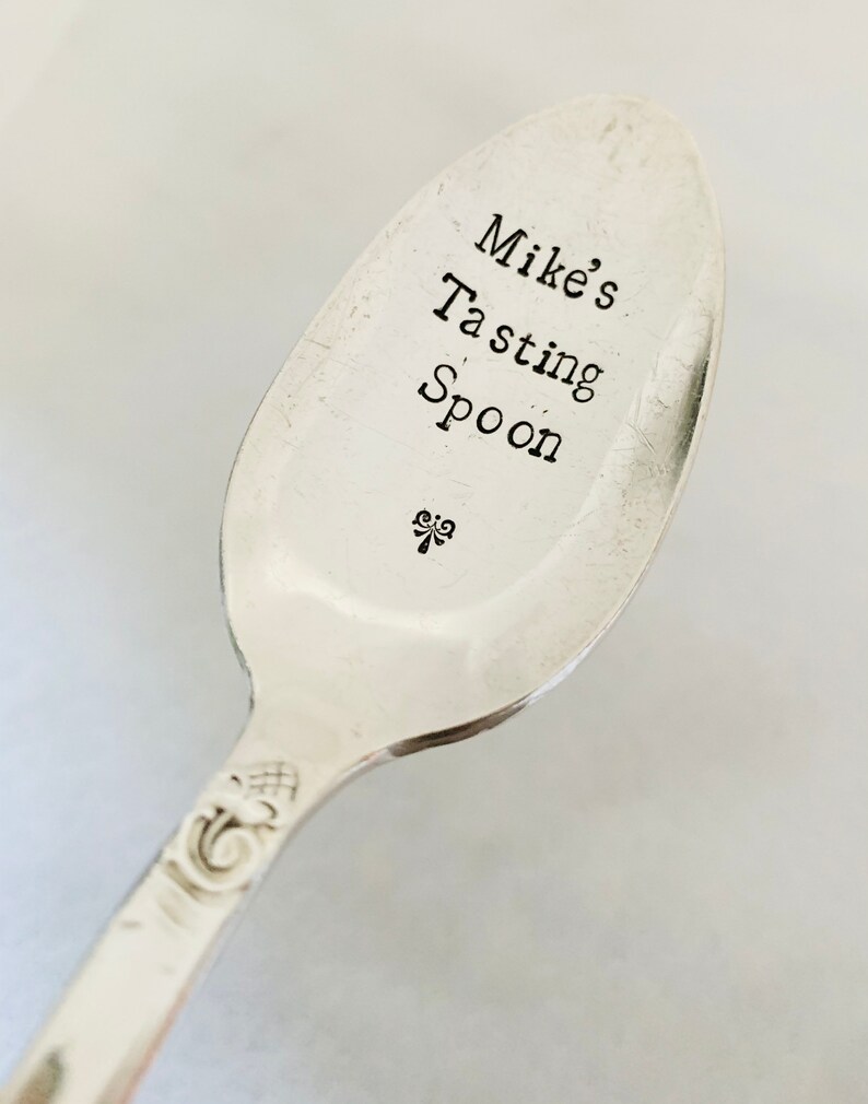 Chefs Spoon Tasting Spoon Stamped Vintage Teaspoon Stamped Etsy