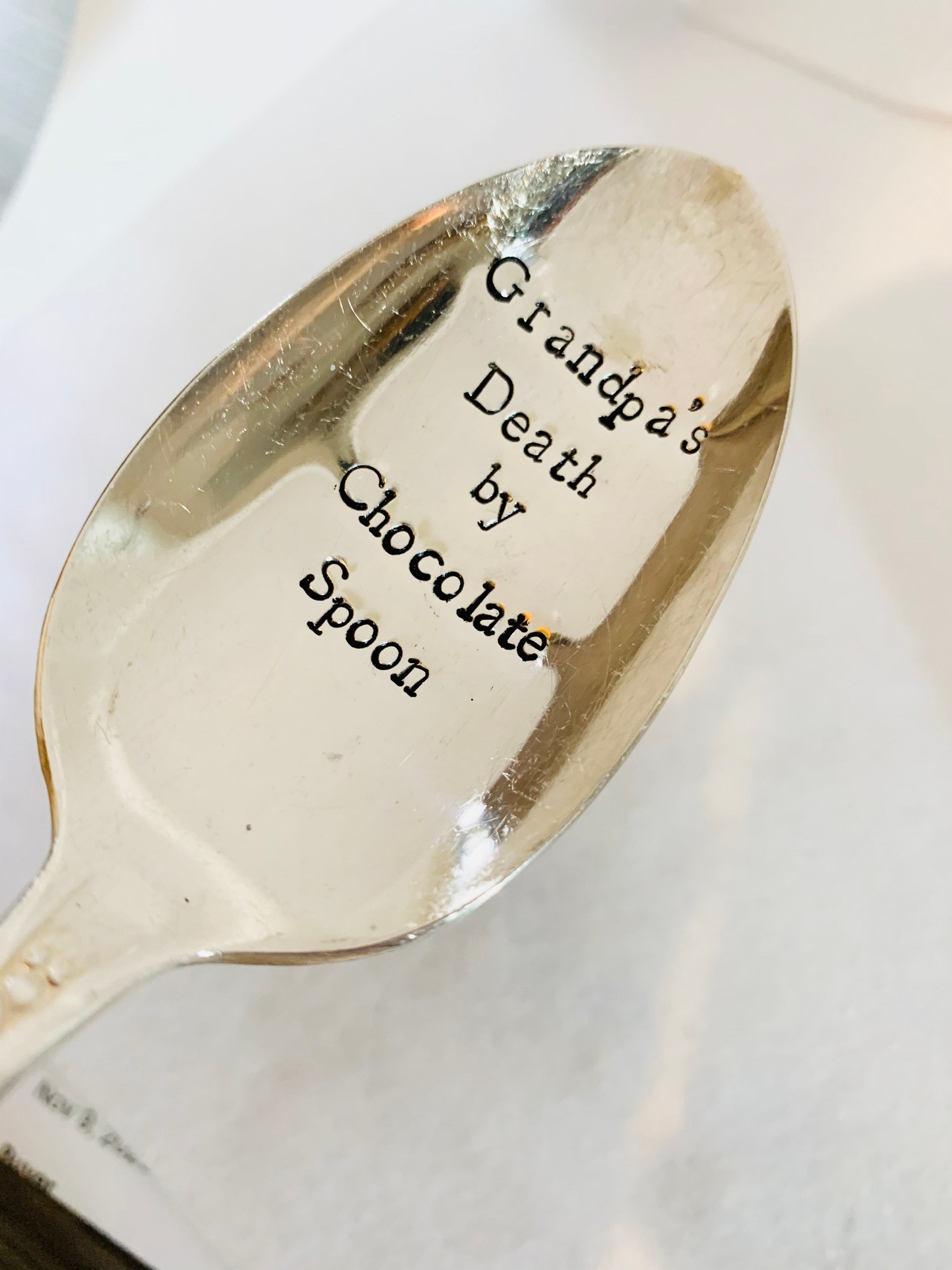Custom Spoon or Fork With Your Saying Stamped Spoon. Etsy