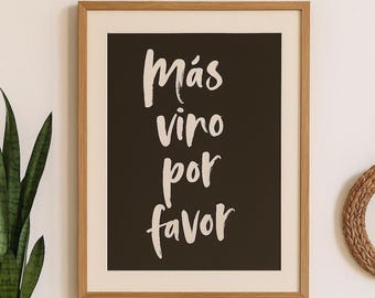 Stampa Más Vino Por Favor: Arte del wine bar spagnolo (download digitale)