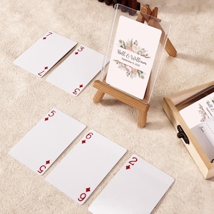 Personalized Wedding Guest Book Playing Cards: Custom Keepsake Favors