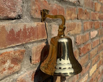 Cloche murale en laiton faite main - Carillon de porte nautique