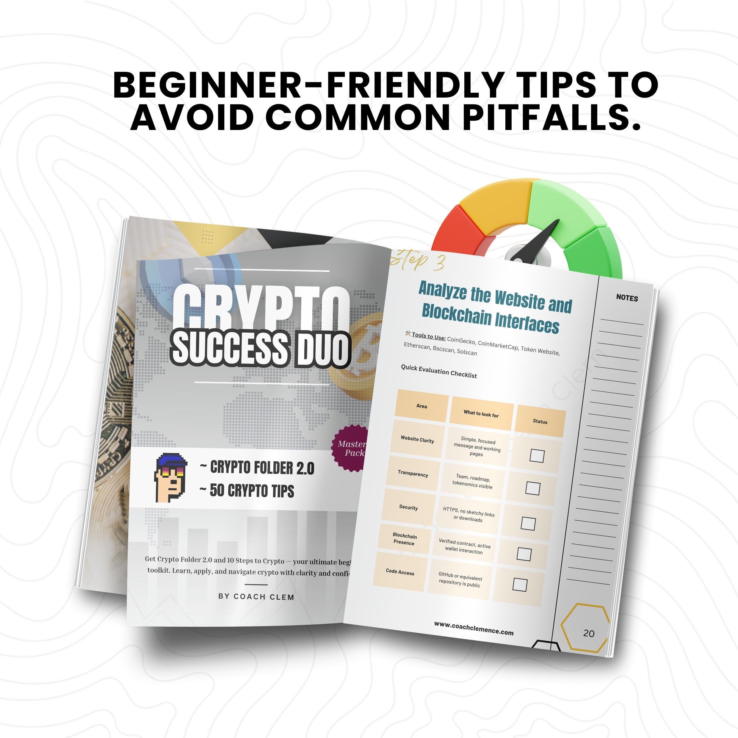 Crypto Success Duo Ebook Bundle / Beginner Crypto Guide PDF / Bitcoin  Blockchain Tips / Crypto Study Pack / Crypto Starter Kit / Coach Clem -  Etsy Israel