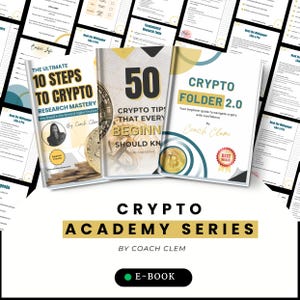 Crypto Academy Series eBook Bundle / Beginner Crypto Guide PDF / Bitcoin Blockchain Tips / Crypto Pack / Crypto Starter Kit / Coach Clem