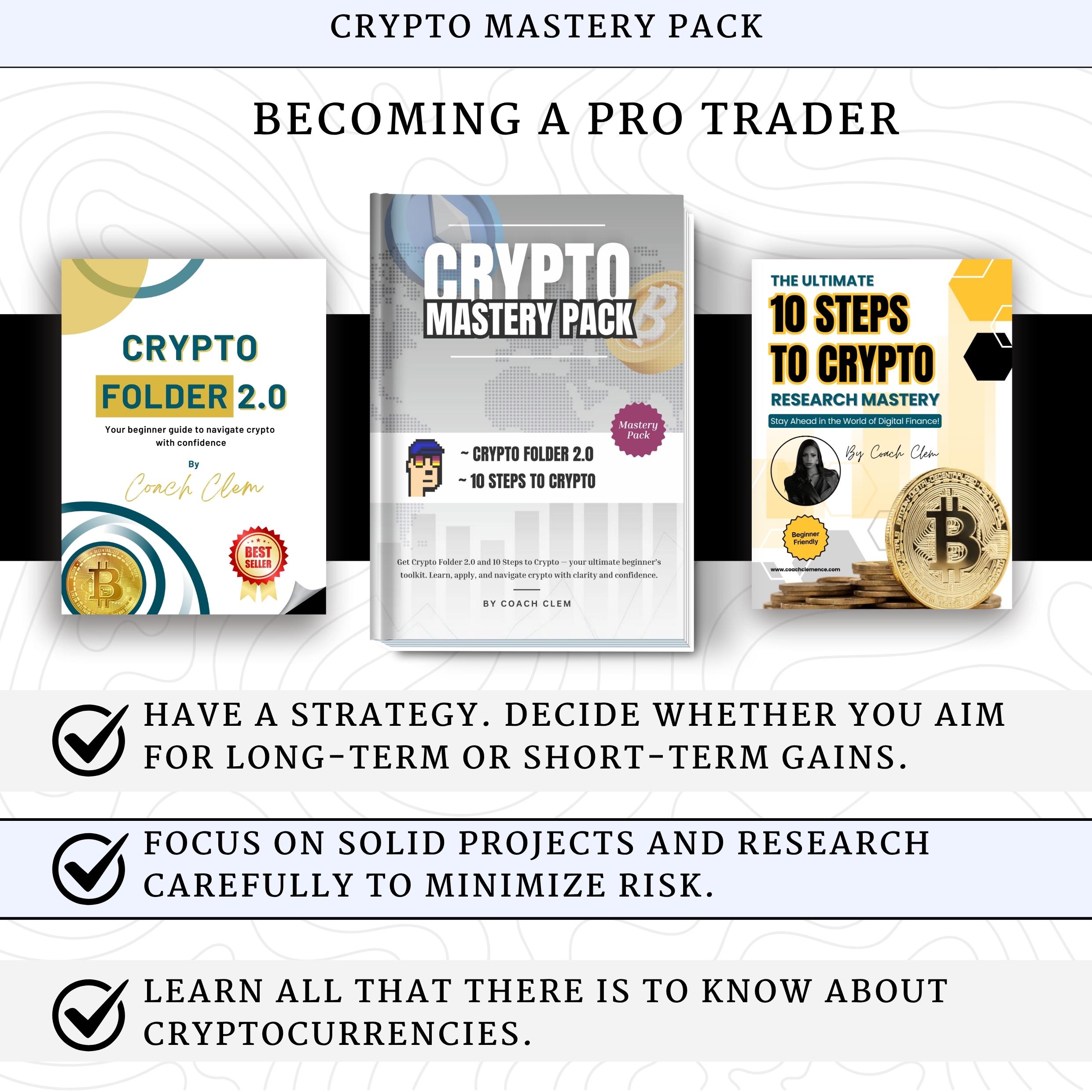 Crypto Mastery Pack eBook Bundle / Beginner Crypto Guide / Bitcoin  Blockchain Study / Crypto Ebook Pack / Cryptocurrency Tips / Coach Clem