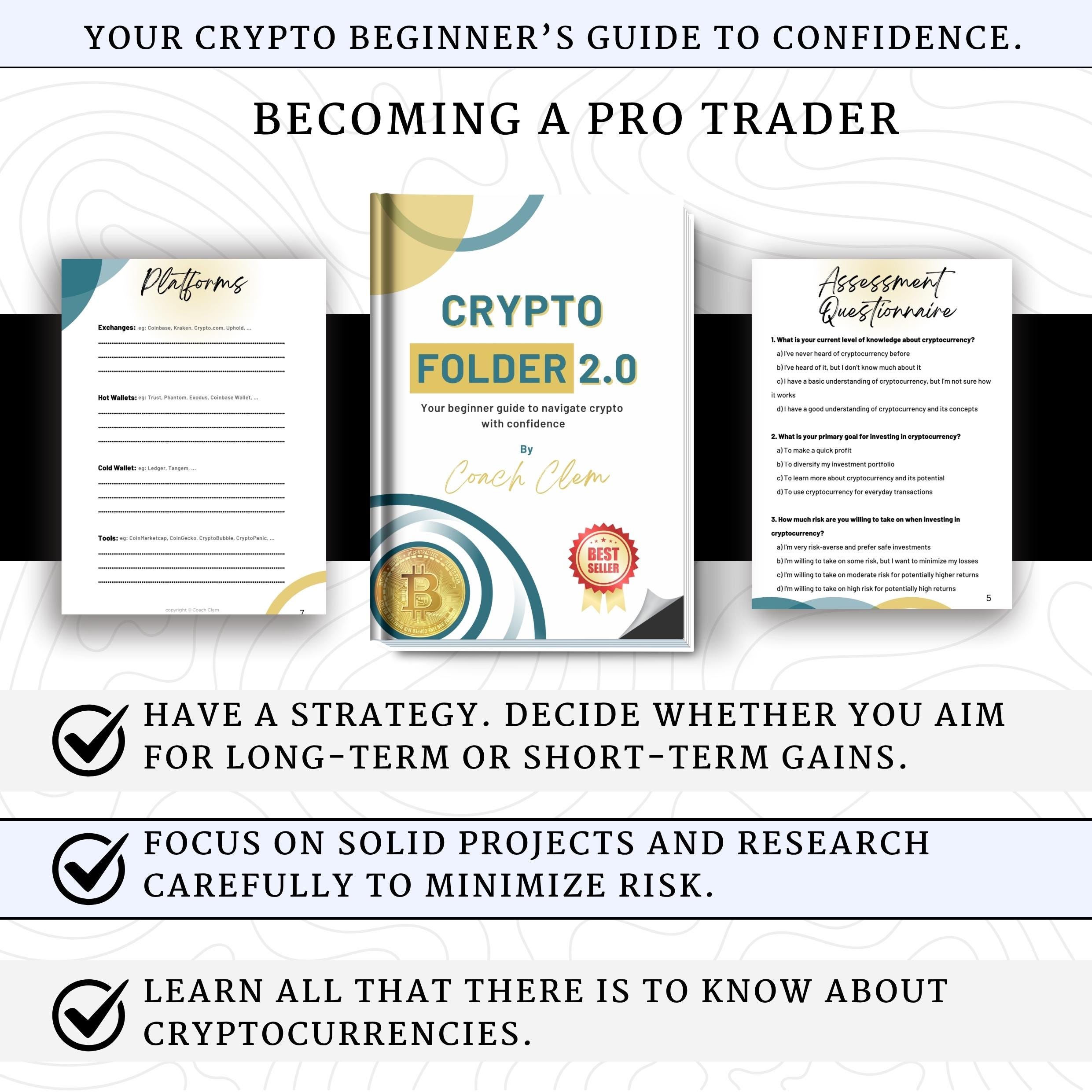 Crypto Folder 2.0 Ebook / Beginner Crypto Guide / Bitcoin Blockchain PDF /  Cryptocurrency Study / Crypto Tips PDF / Coach Clem - Etsy