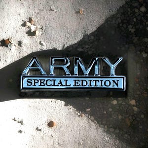 Army Military metal Car Truck SUV Motorcycle Golf Cart Ornament for Fenders, Trunk, Bumper, Tailgate