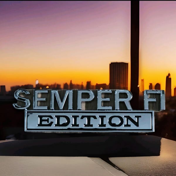 5" Marines Semper Fi Militaire auto, auto, vrachtwagen, SUV, motorfiets, golfkar, ornament voor spatborden, kofferbak, bumper, achterklep, gereedschapskist, kluisje