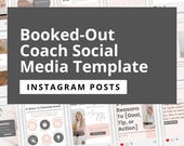 Business Coaching social media templates, Canva Template for Instagram, Busy Business Owner, Business Coach Posts