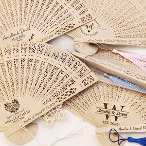 Custom Wedding Hand Fan, Wooden Wedding Fan, Wedding Favors Fans in Bulk, Wedding Party Favors, Wood Hand Fan, Rustic Wedding Folding Fans