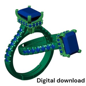 STL + fichier CAO de bijoux 3DM prêt à couler | Modèle de fonte à la cire perdue »